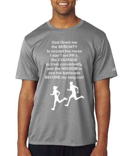 Running - Runners Serenity Prayer Tech shirts